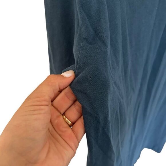 Travis Mathew Dusty Blue Pima Cotton Crewneck T-Shirt Size M Golf Preppy Summer - Picture 5 of 13